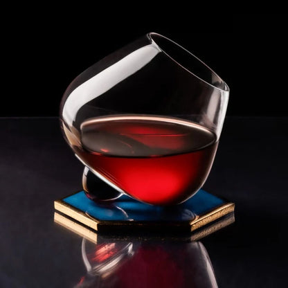 EQUILO No.2 wine glass filled with Shiraz
