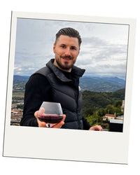 Polaroid-style customer review – EQUILO No.2 glass being held by Jason S.