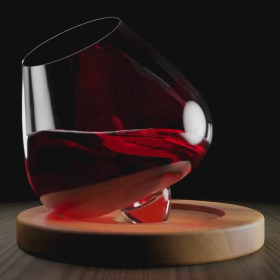 EQUILO No.2 wine glass spinning slowly