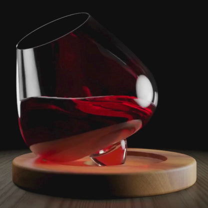 EQUILO No.2 wine glass spinning slowly